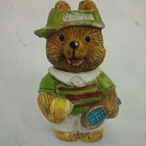 Green Bear Tennis Toy Figurine - Kids Dolls & Accessories